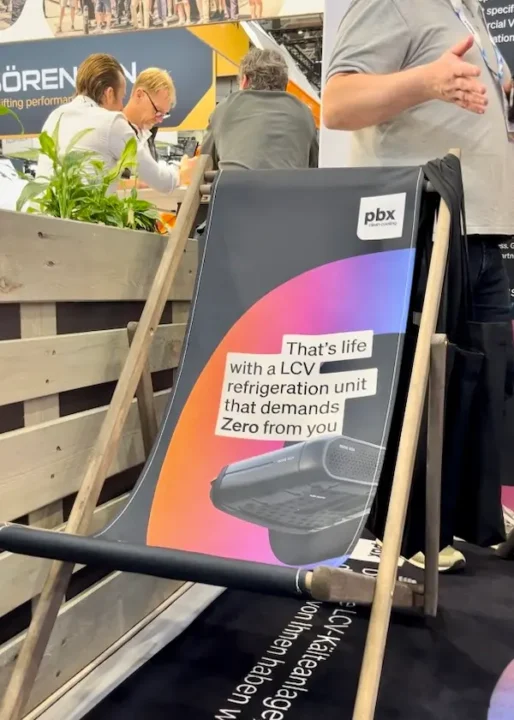 Deckchair pbx cooling Messestand, IAA Transportation 2026